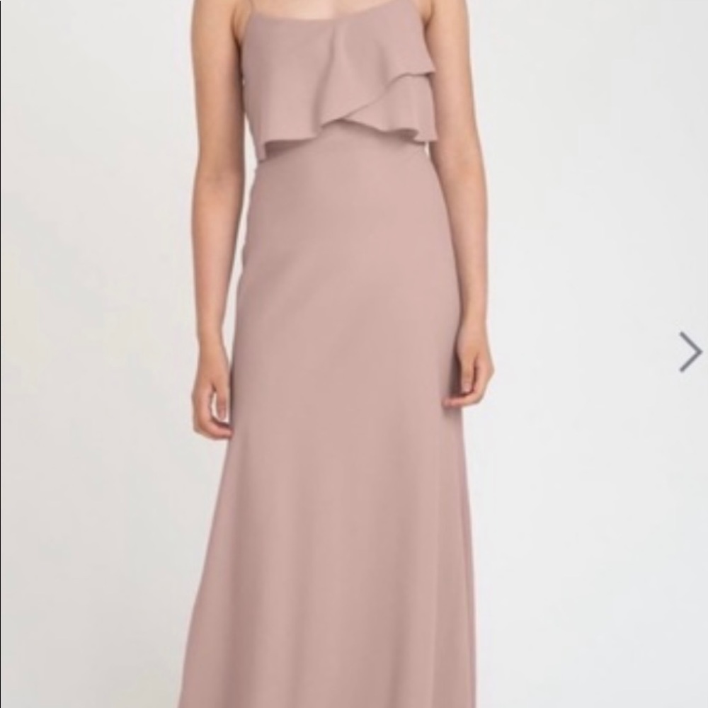 Jenny Yoo Blake Bridesmaid Dress Color Whipped Appricot Size 0